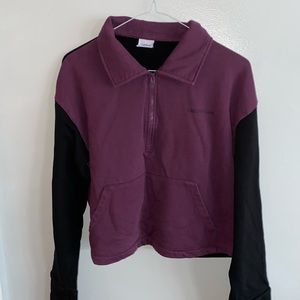 Outdoor Voices Purple and Black Sweatsuit—Size Medium